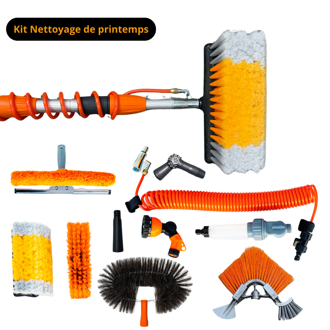 Kit grand nettoyage de printemps, pour perche télescopique
