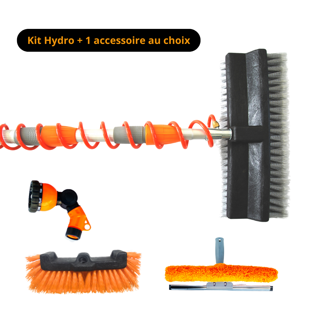 Kit hydro, pour perche télescopique + 1 accessoire